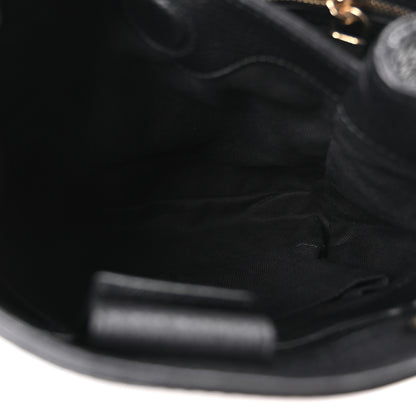 Gucci Calfskin Small Bamboo Shopper Tote Black 5 of 10