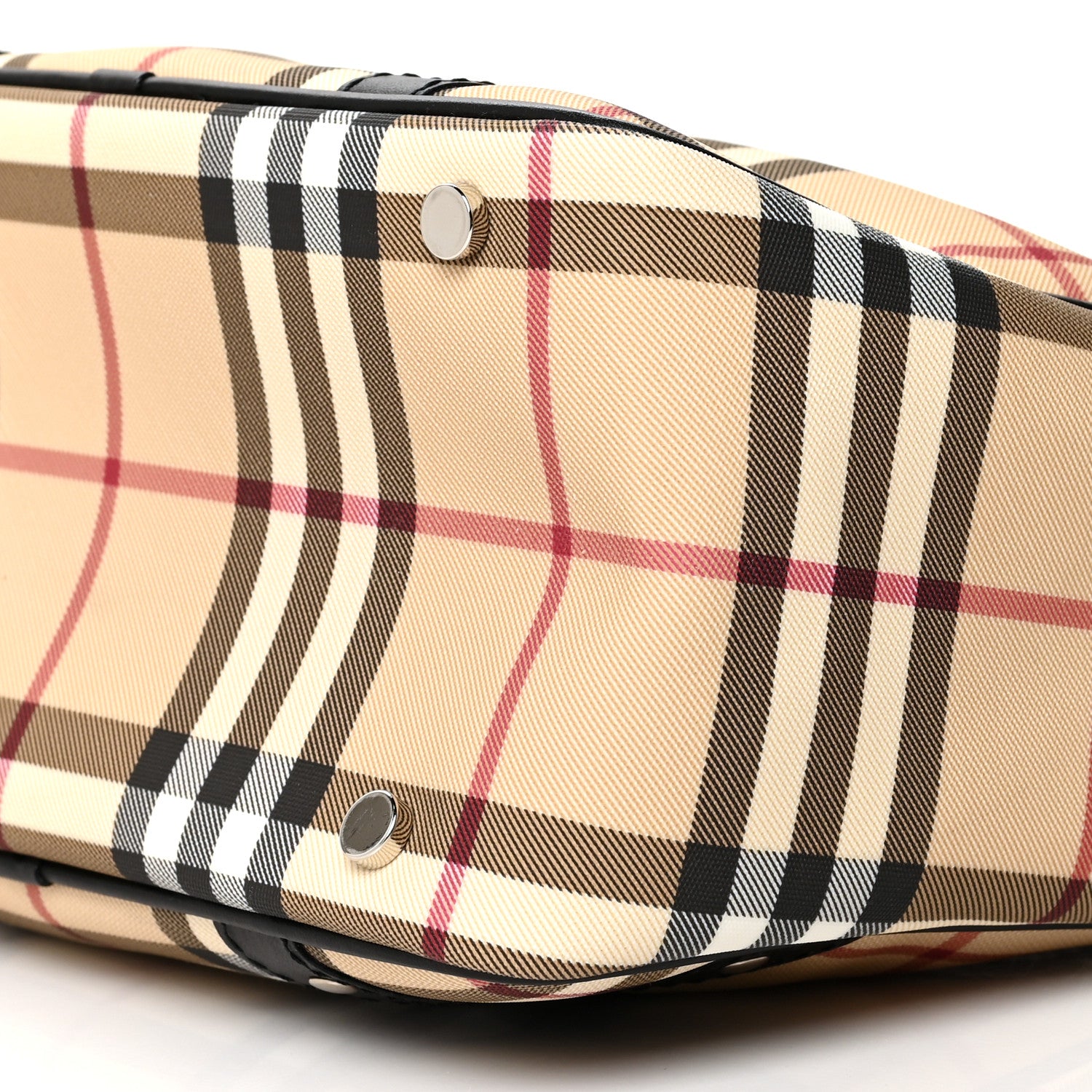 Burberry House Check Studded Satchel Black 10 of 10