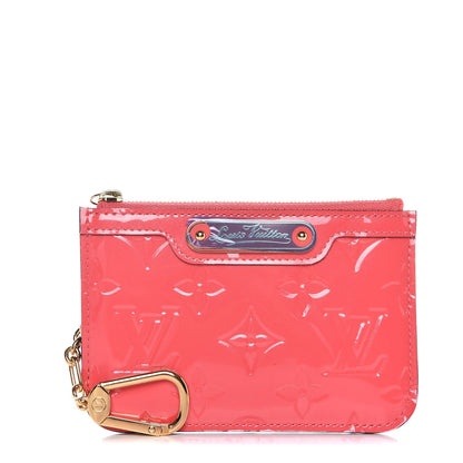 Louis Vuitton Vernis Key Pouch Rose Litchi 1 of 7