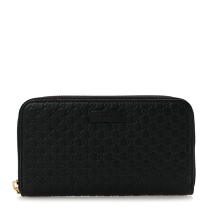 Gucci Microguccissima Zip Around Wallet Black 1 of 8