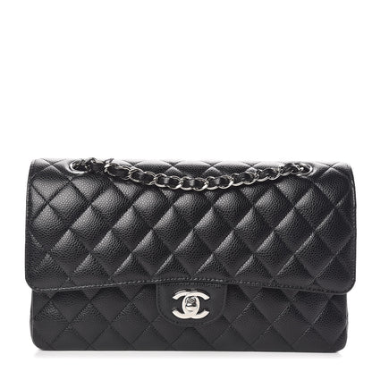 Chanel Caviar Quilted Medium Double Flap Black 1 of 10
