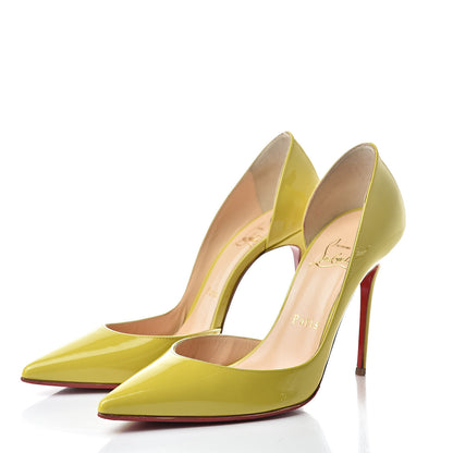 Christian Louboutin Patent Iriza 100 Pumps 37 Mimosa 3 of 11