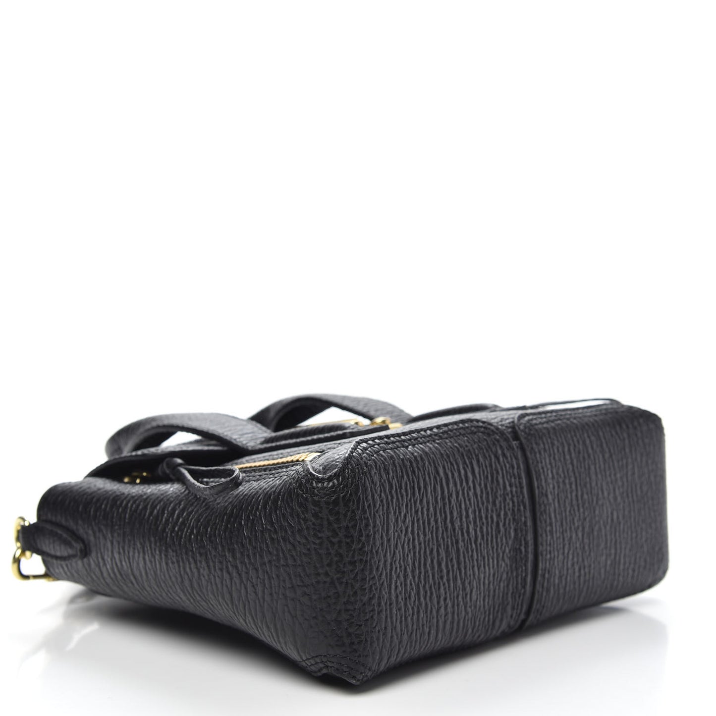 3.1 Textured Calfskin Mini Pashli Satchel Black