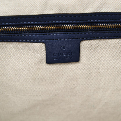 Gucci Guccissima Medium Emily Shoulder Bag Blue 6 of 9