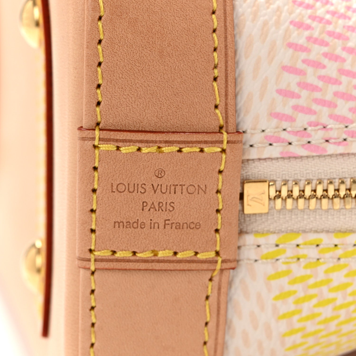 Louis Vuitton Damierlicious Alma BB Rose Peach 6 of 11