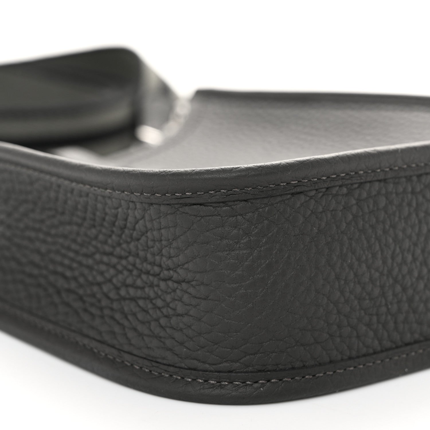 Hermes Taurillon Clemence Amazone Evelyne TPM Gris Meyer Black 9 of 13