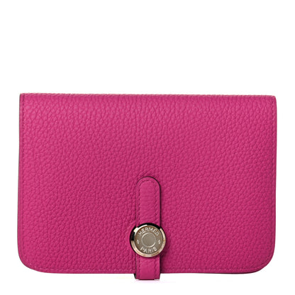Hermes Togo Dogon Compact Wallet Rose Pourpre 1 of 5