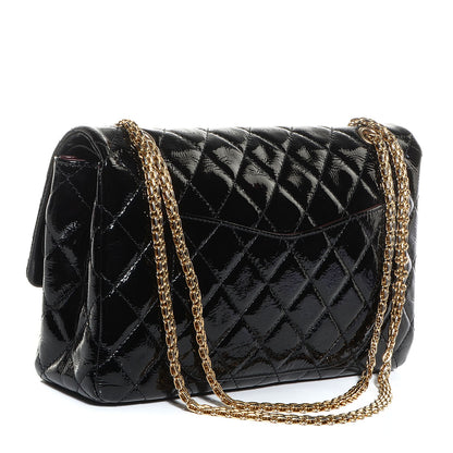 Chanel Distressed Patent 2.55 Reissue 227 Black 3 of 9