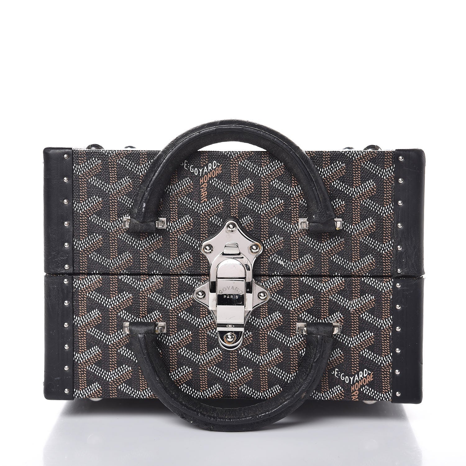Goyard Goyardine Travelling Pet Bowl Carrier 22 Black 5 of 12