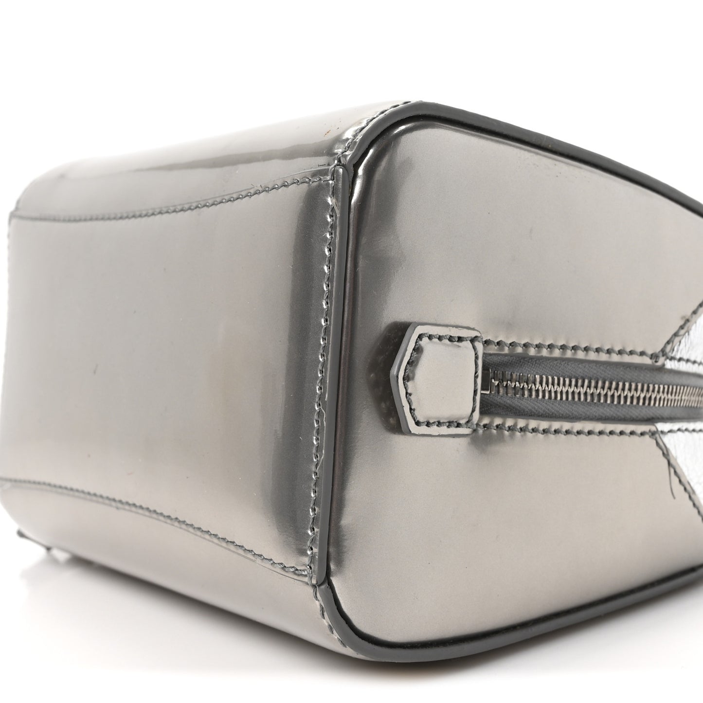 Patent Nano Antigona Cube Bag Silver