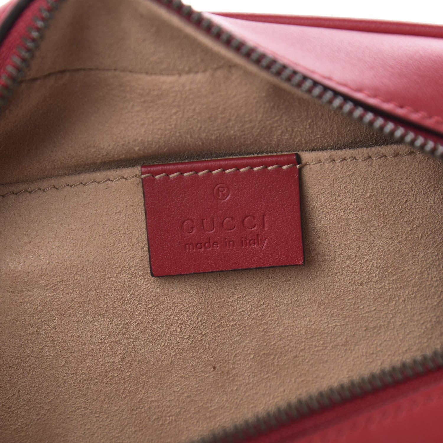 Gucci Calfskin Matelasse Small GG Marmont Chain Shoulder Bag Hibiscus Red 6 of 11