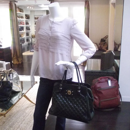 Marc Jacobs Patent Quilted N/S Swagger Tote Forest Green 2 of 13