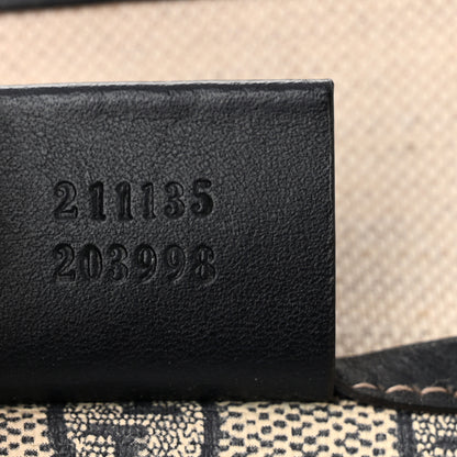 Gucci GG Plus Monogram Small Signature Web Loop Vertical Tote Navy 7 of 16
