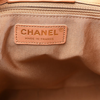 Chanel Calfskin Quilted Large CC Shopping Tote Camel 6 of 10