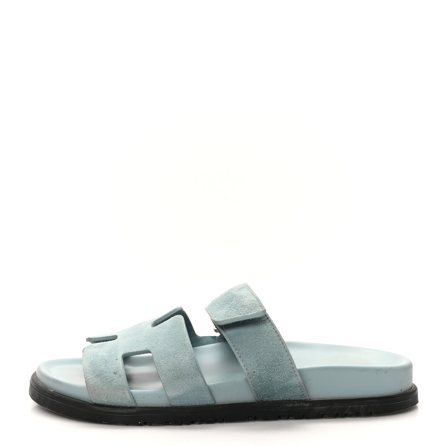 Suede Goatskin Womens Chypre Sandals 37.5 Vert d'eau
