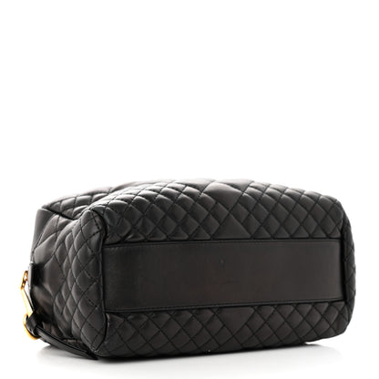 Versace Nappa Quilted Icon Bowler Bag Black 4 of 12