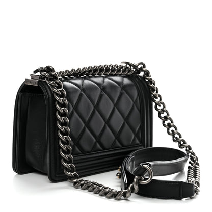 Chanel Calfskin Quilted Small Boy Flap Black 3 of 11