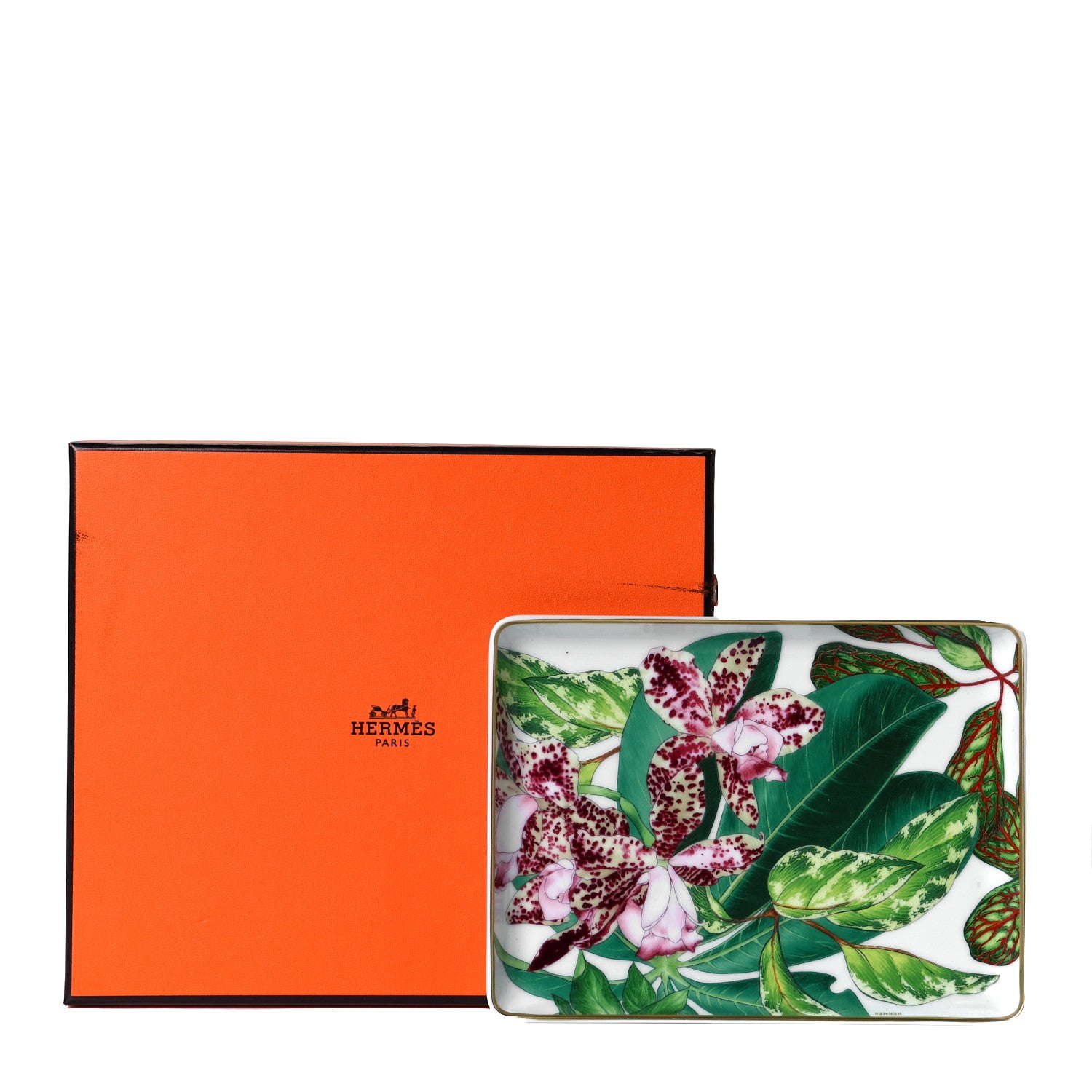 Hermes Porcelain Small Passifolia Tray N°1 3 of 3