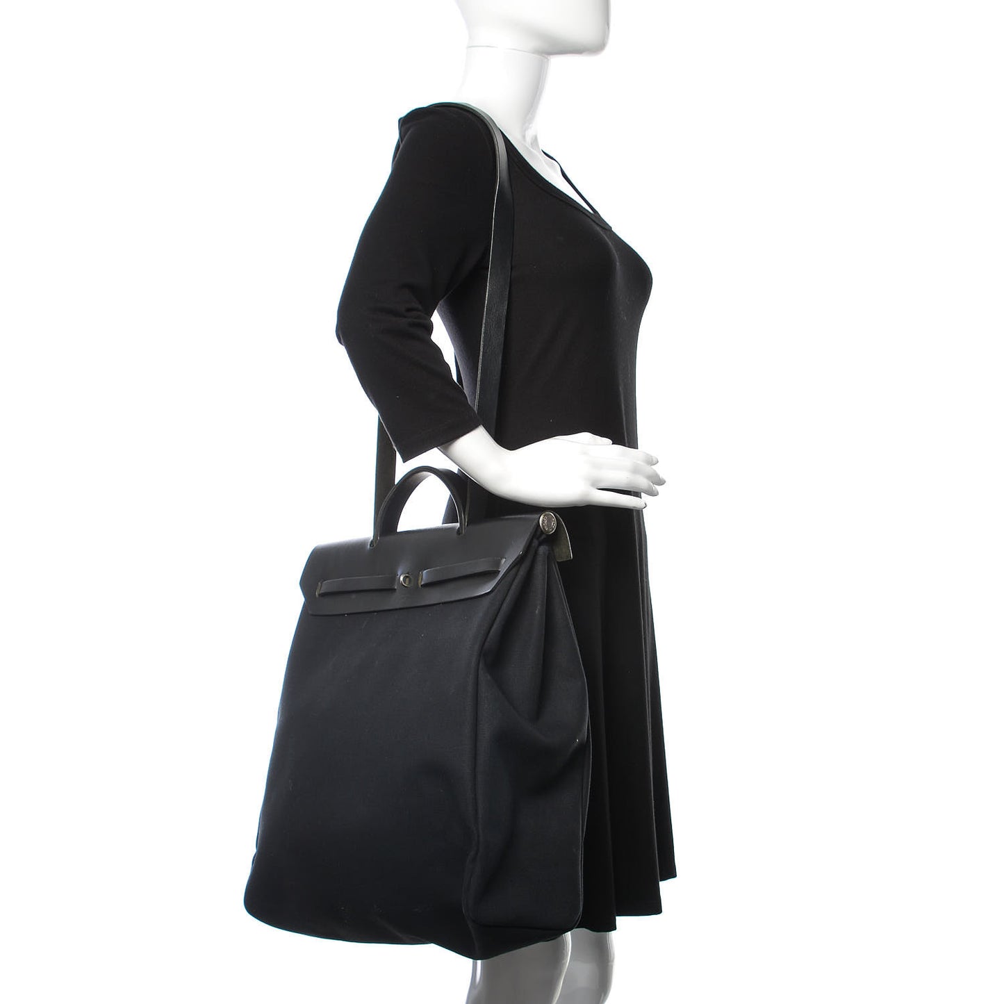 Toile Vache Calfskin Herbag 39 MM Black