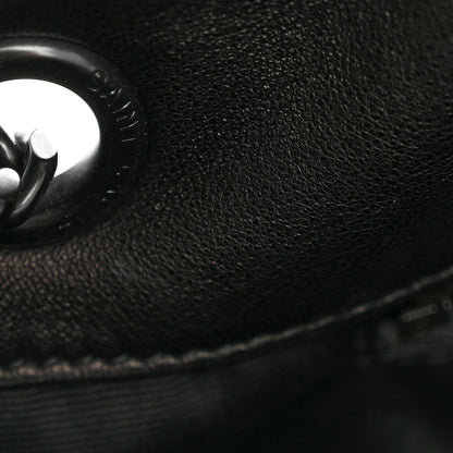 Saint Laurent Lambskin Quilted Monogram Monochrome Small Loulou Puffer Chain Satchel Black 12 of 15
