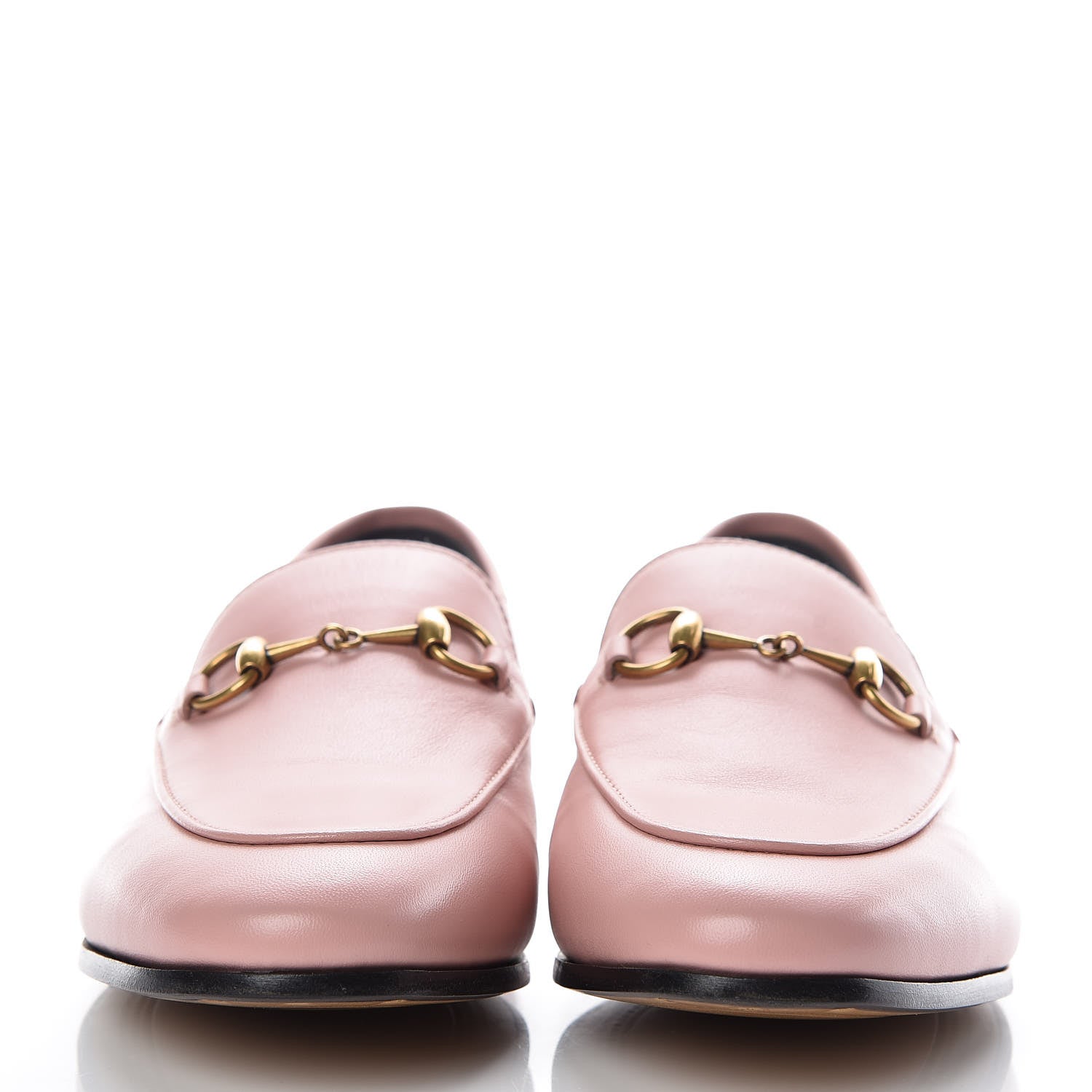 Gucci Lambskin Womens Brixton Horsebit Loafers 37.5 Perfect Pink 2 of 12