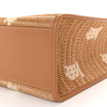 Burberry Raffia Calfskin Large Freya Tote Natural 9 of 11