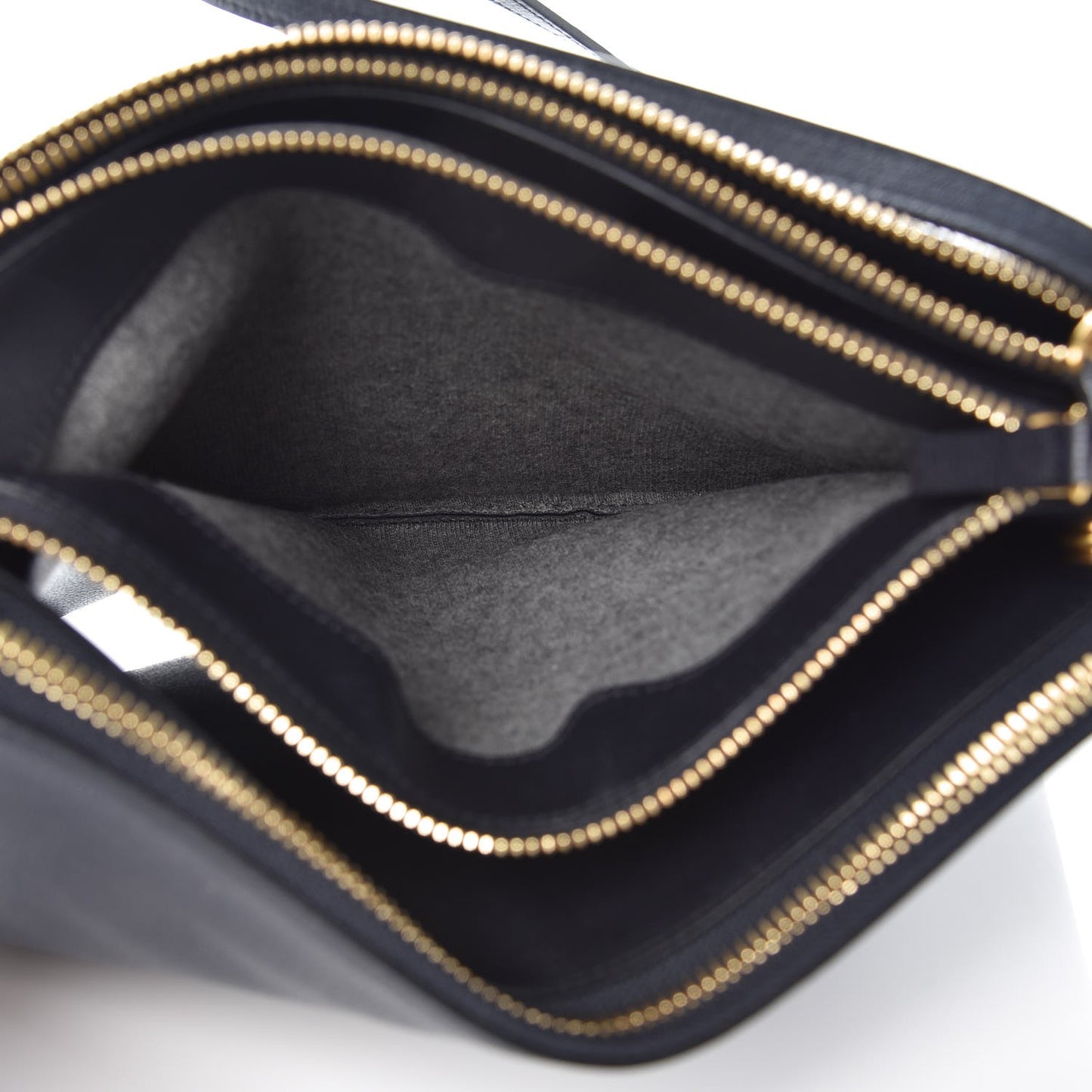 Goatskin Large Trio Crossbody Bag Dark Blue