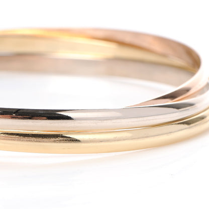 Cartier 18K Pink Yellow White Gold Trinity Bangle 64 4 of 9