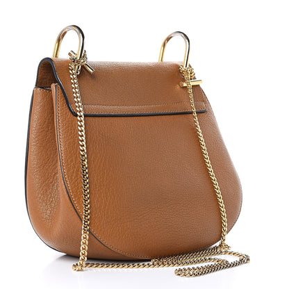 Chloe Grained Lambskin Drew Shoulder Bag Caramel 3 of 13