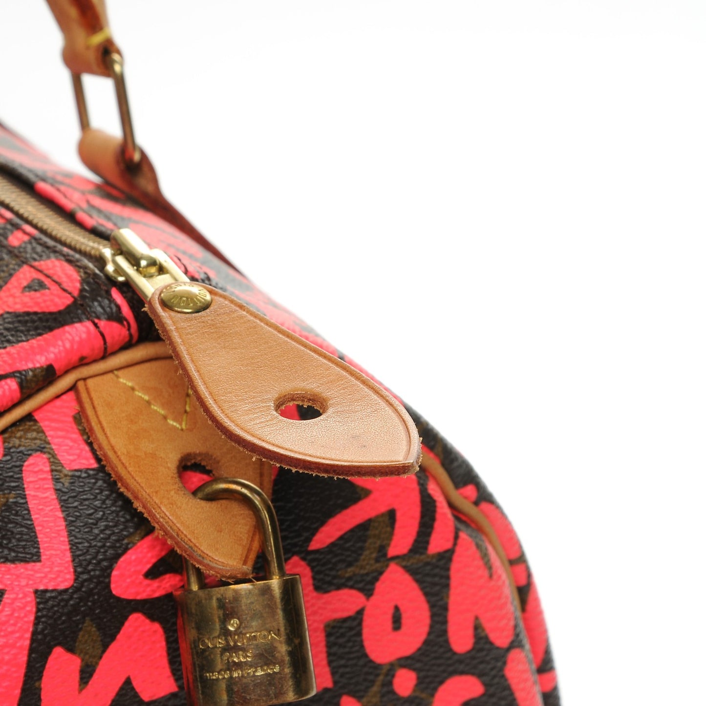 Monogram Graffiti Speedy 30 Fuchsia