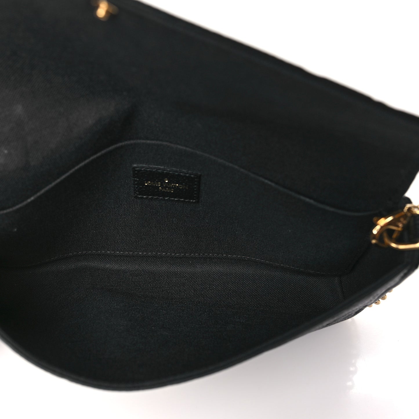 Empreinte Pochette Felicie Chain Wallet Black