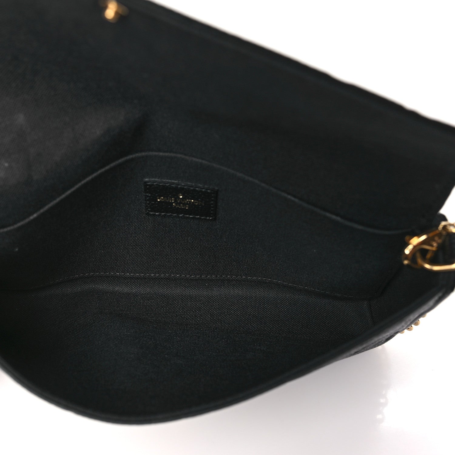 Louis Vuitton Empreinte Pochette Felicie Chain Wallet Black 5 of 9