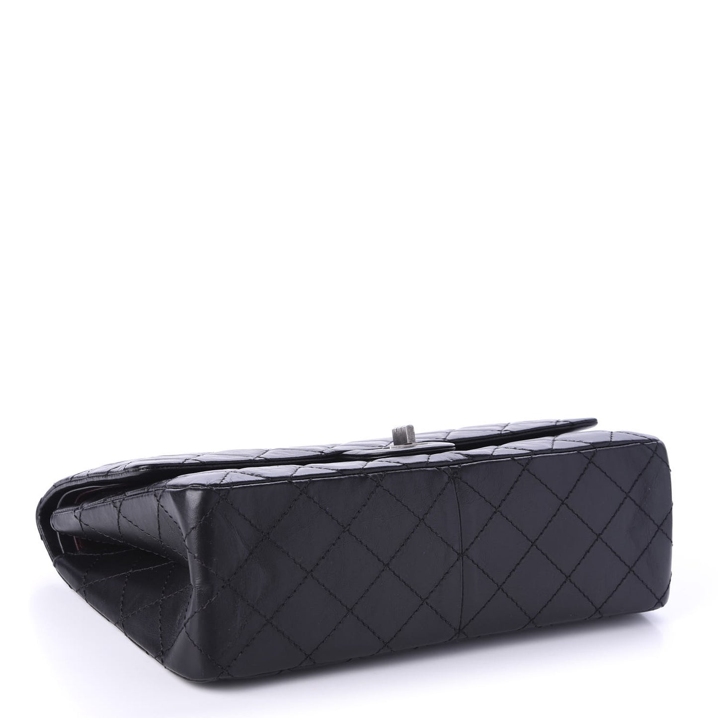 Aged Calfskin Quilted 2.55 Reissue 226 Flap Black