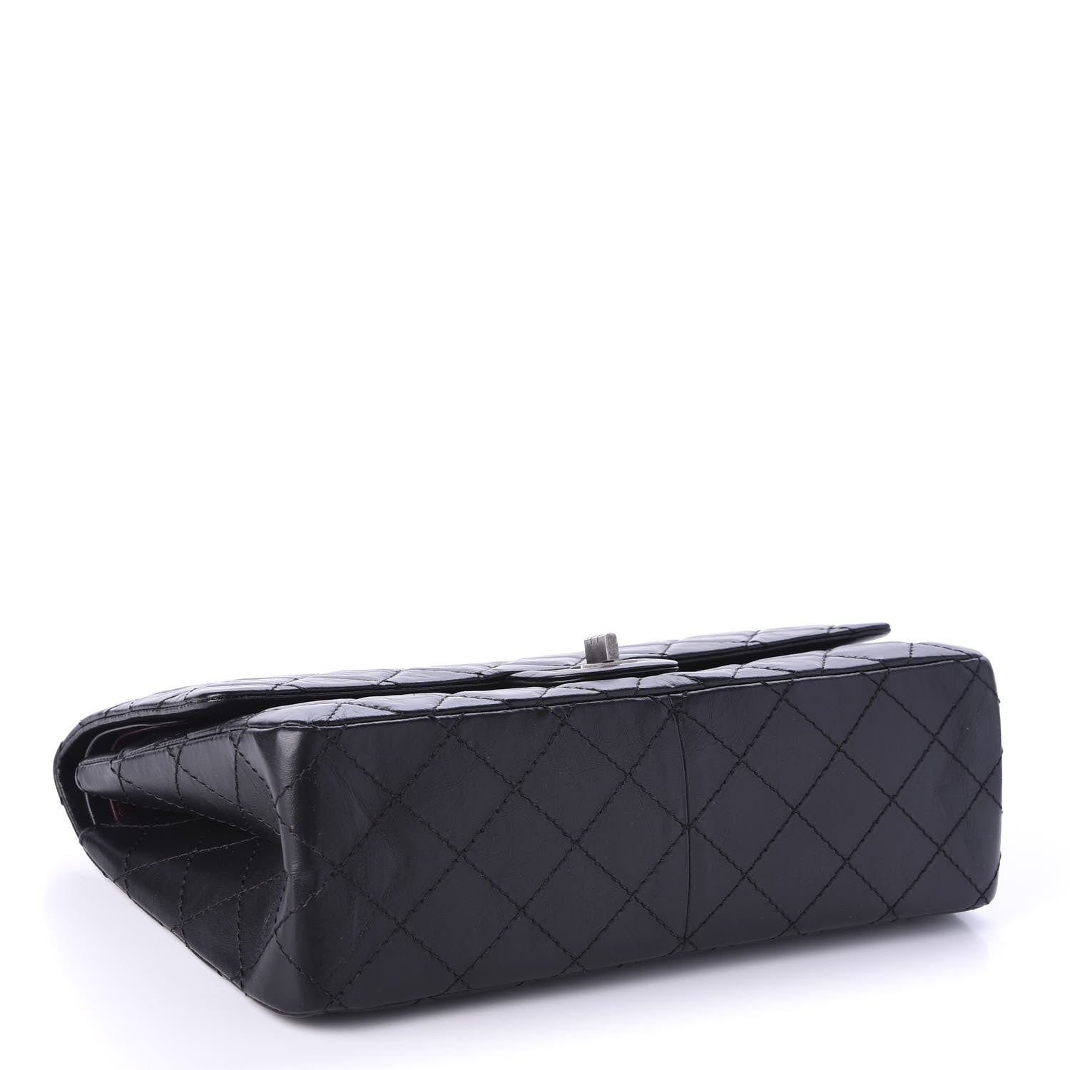 Chanel Aged Calfskin Quilted 2.55 Reissue 226 Flap Black 4 of 10