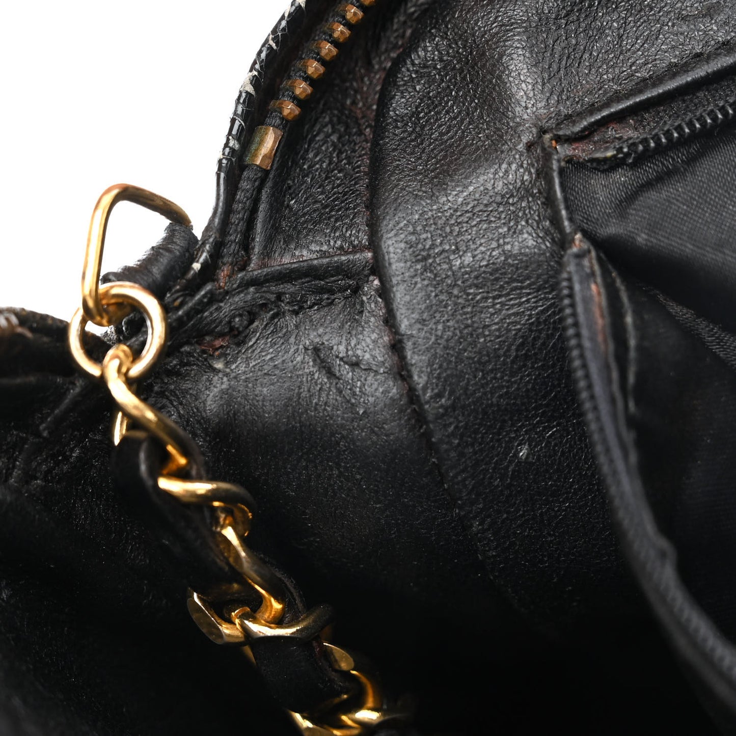 Patent Quilted Tassel Camera Case Black