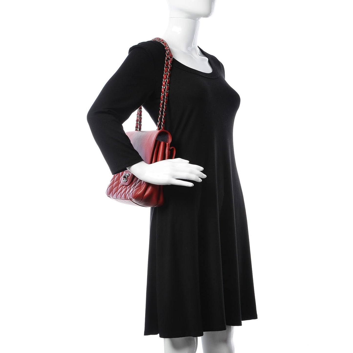 Caviar Quilted All About Flap Bag Red