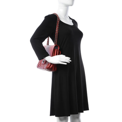 Chanel Caviar Quilted All About Flap Bag Red 3 of 14