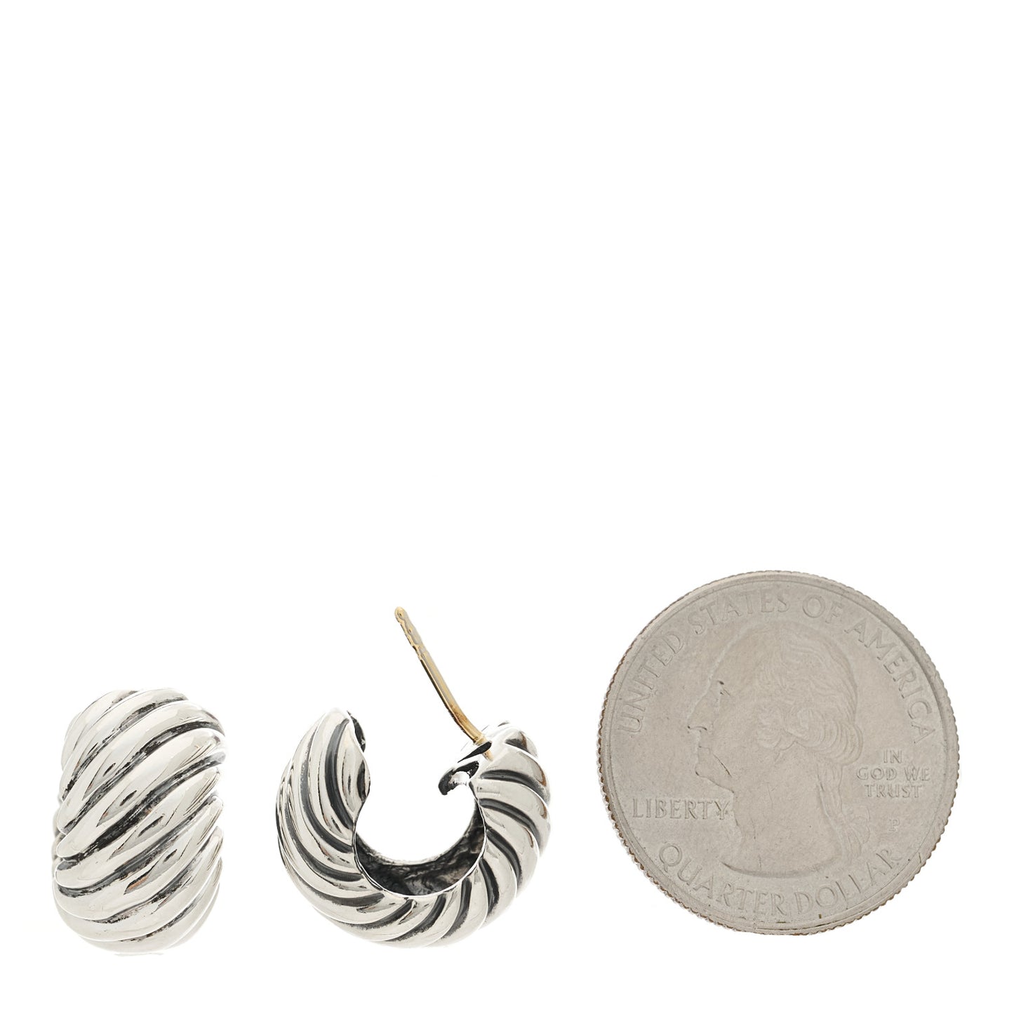 Sterling Silver Cable Classics Hoop Earrings