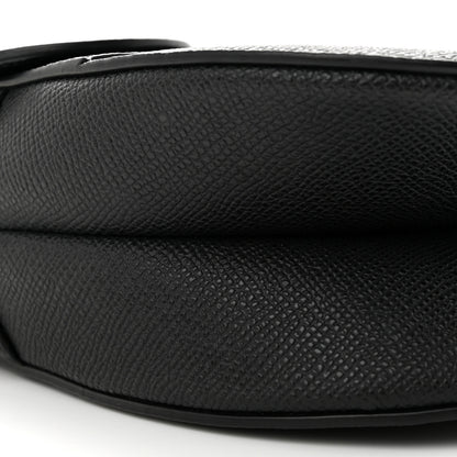 Christian Dior Grained Calfskin Saddle Bag With Strap Black 7 of 10