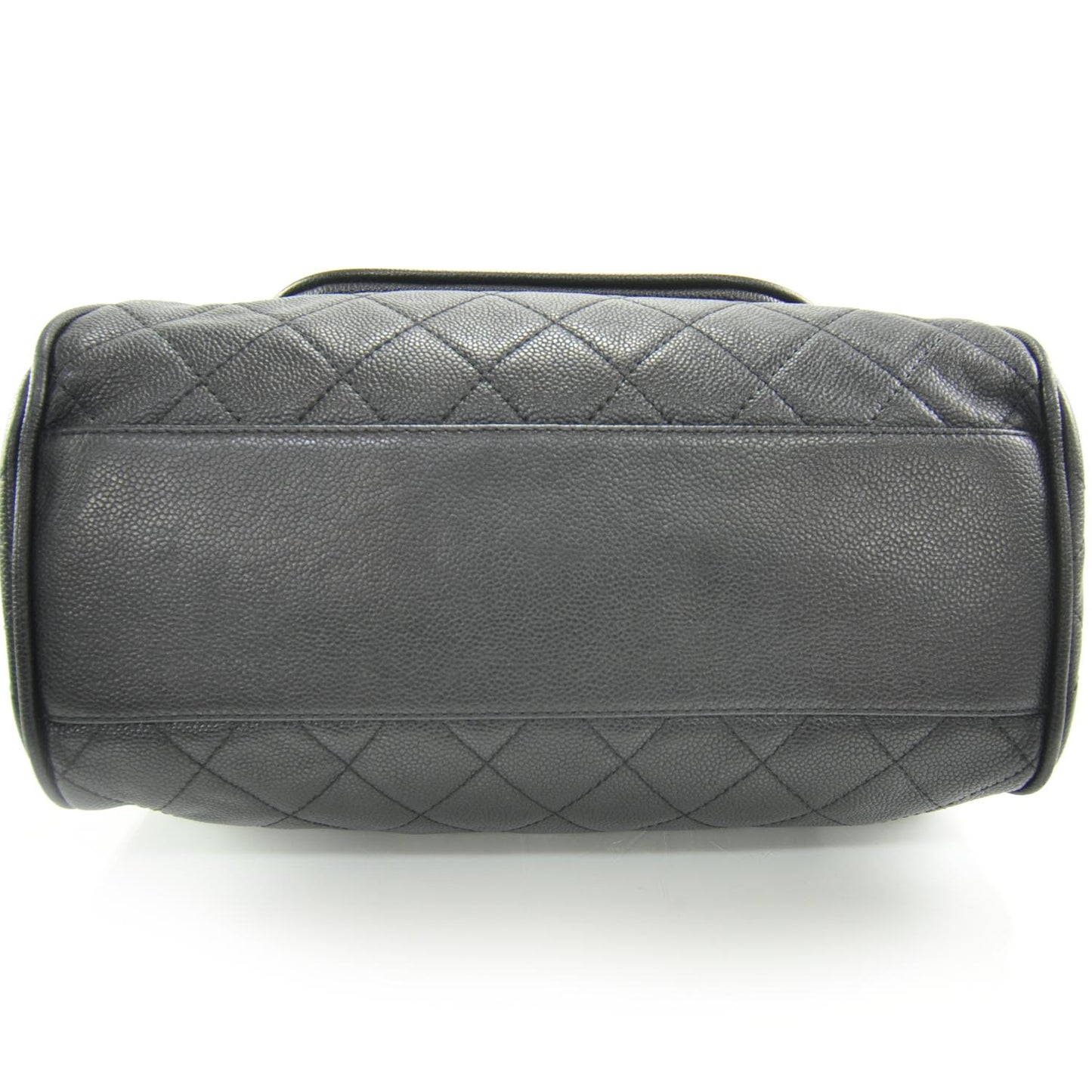 Caviar Quilted Timeless Accordion Flap Black