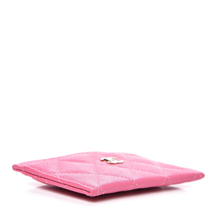 Chanel Caviar Quilted Card Holder Pink 4 of 9