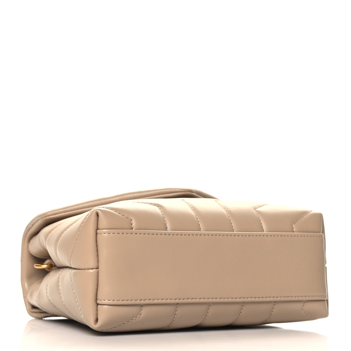 Calfskin Y Quilted Monogram Toy Loulou Crossbody Bag Taupe