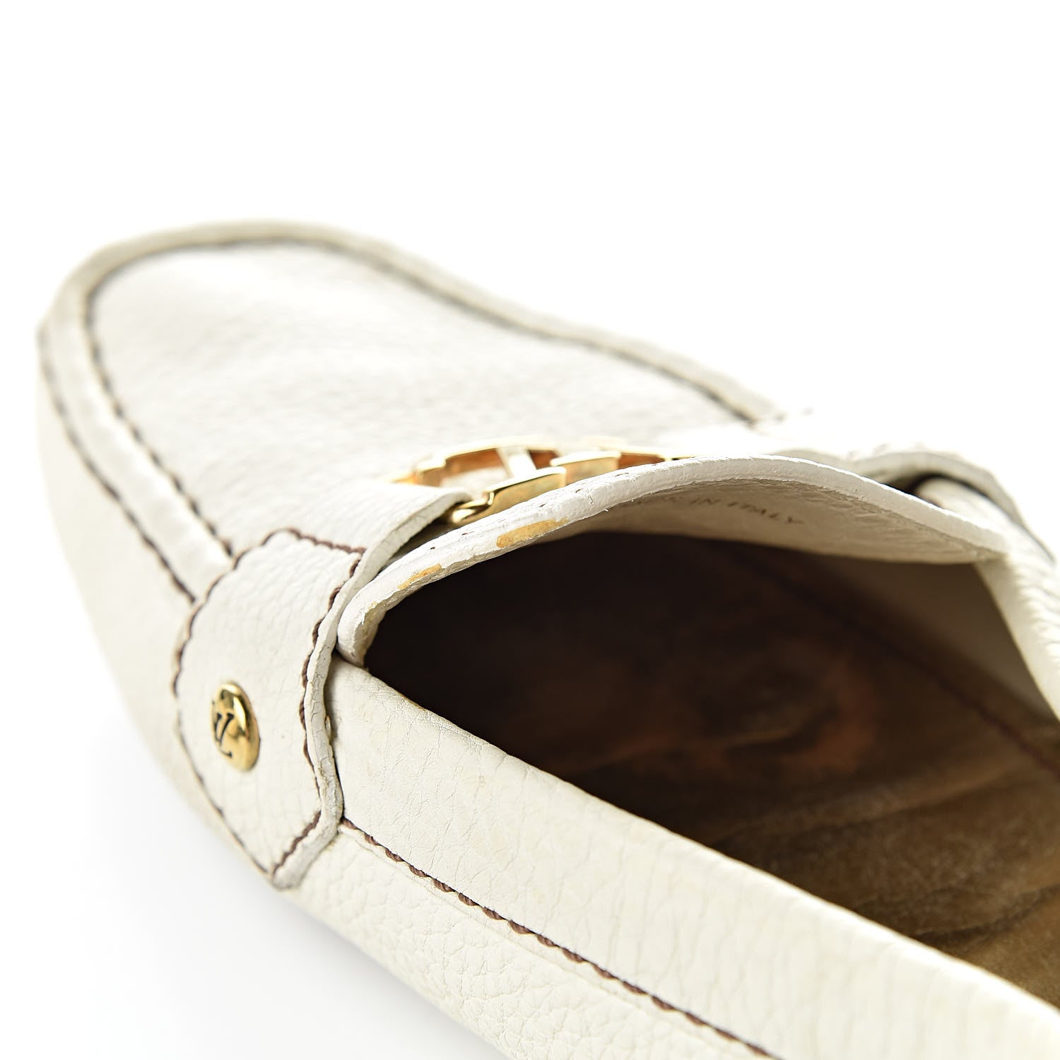 Louis Vuitton Calfskin Monte Carlo Moccasin Loafers 41 Ivory 20 of 22