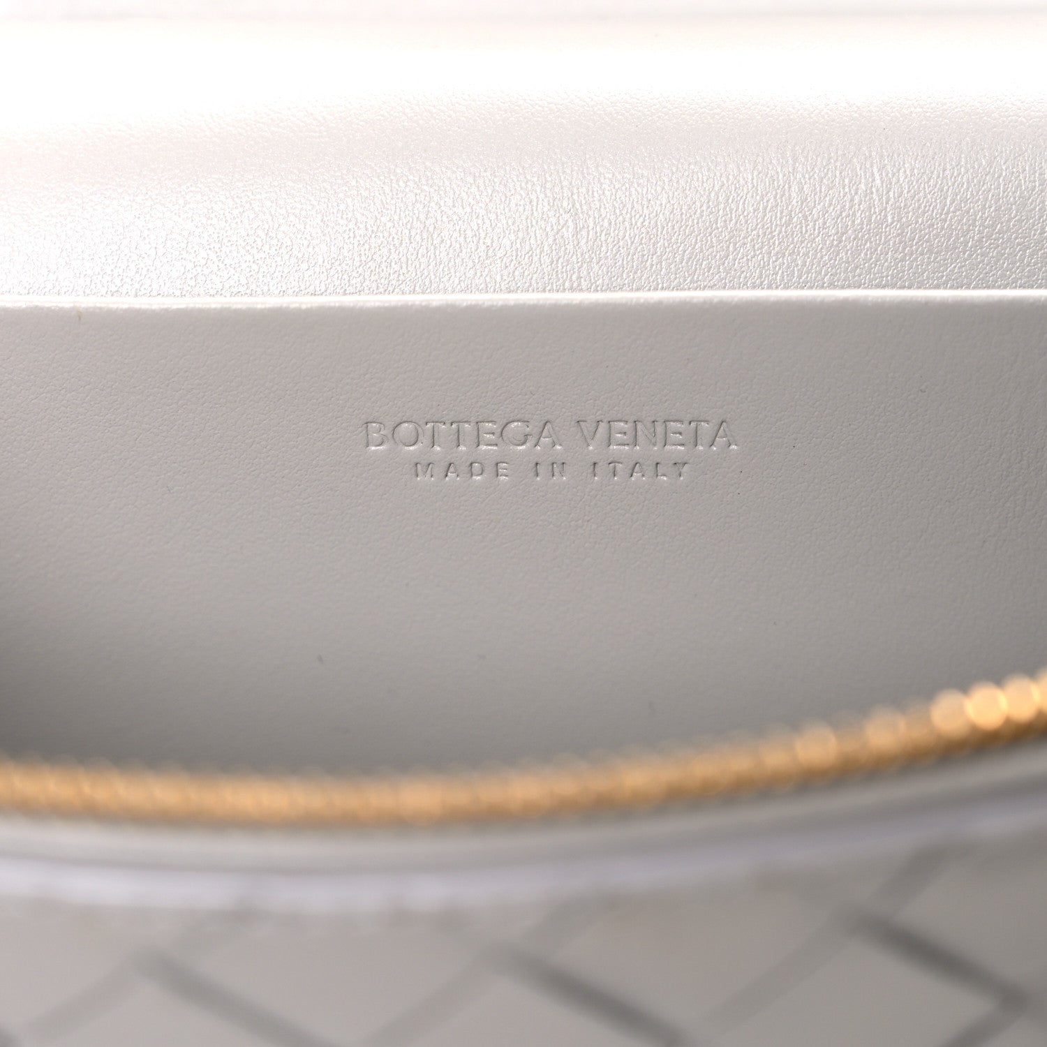Bottega Veneta Calfskin Intrecciato Bang Bang Vanity Case Limestone 6 of 11