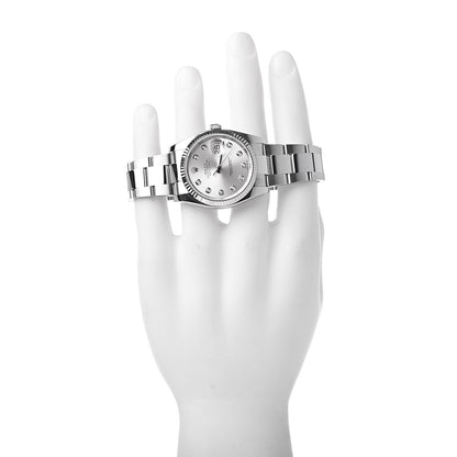 Rolex Stainless Steel 18K White Gold Diamond 36mm Oyster Perpetual Datejust Watch Silver 116234 2 of 8