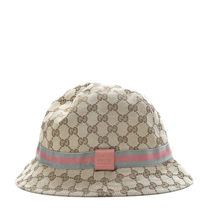 Gucci Monogram Web Bucket Hat M Brown 3 of 7