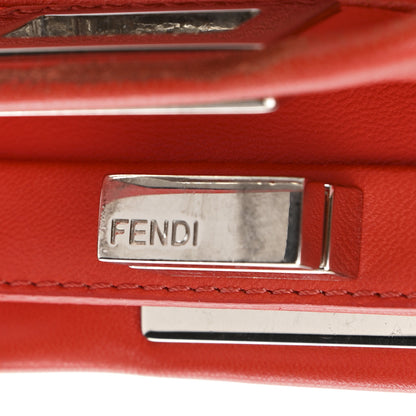 Fendi Nappa Mini Peekaboo Iconic Satchel Papavero 7 of 15