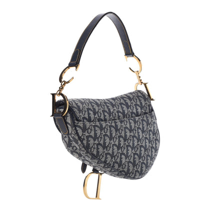 Christian Dior Monogram Saddle Bag Blue 3 of 12