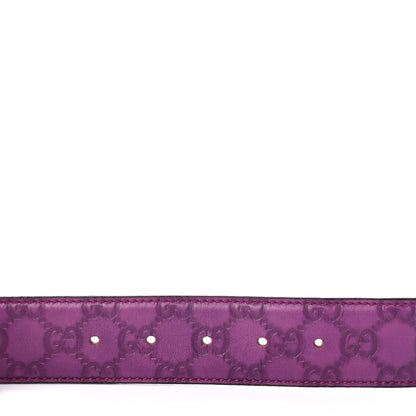 Gucci Guccissima Interlocking G Belt 90 36 Purple 3 of 5