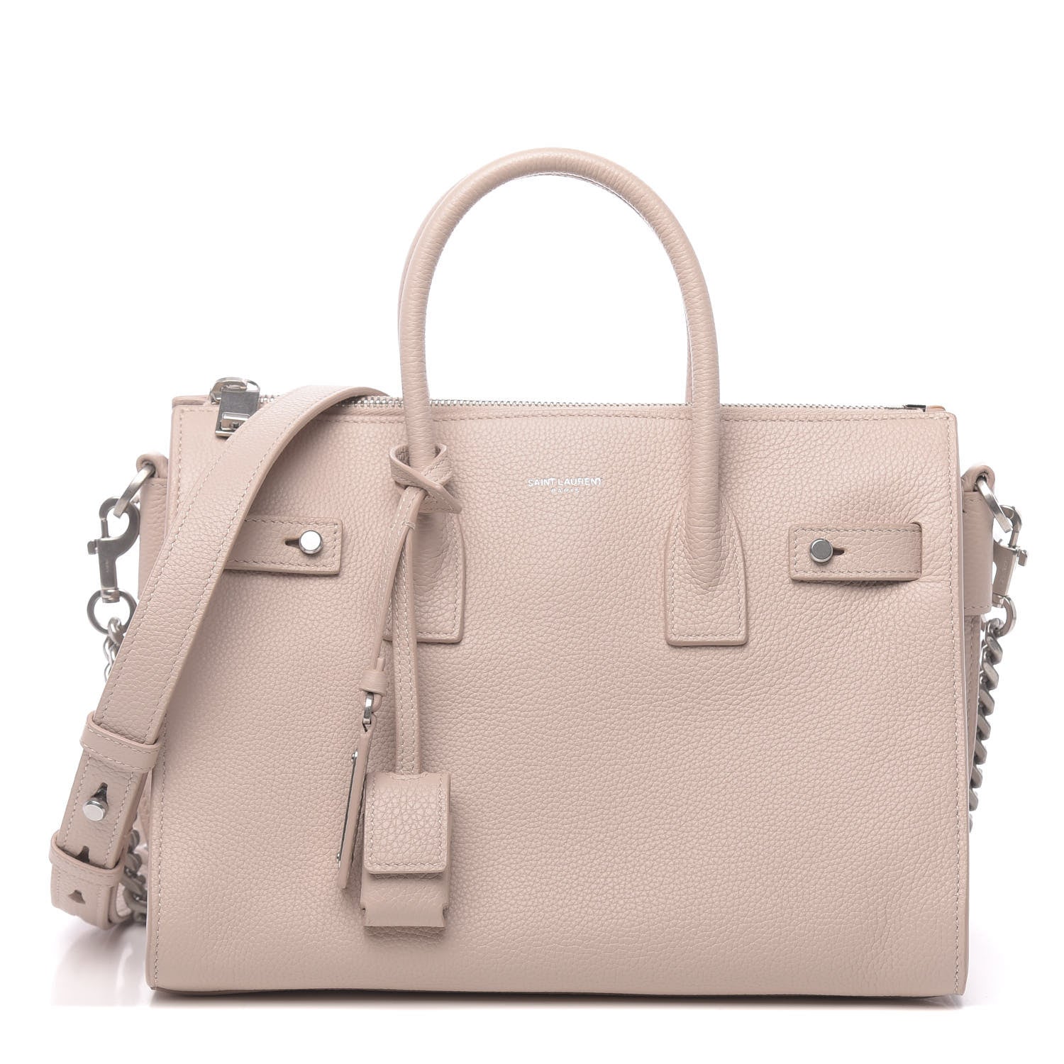 Saint Laurent Grained Calfskin Baby Sac De Jour Souple Marble Pink 1 of 10